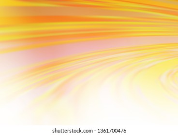 Light Yellow, Orange vector bokeh template. Colorful illustration in abstract style with gradient. The elegant pattern for brand book.