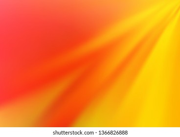 Light Yellow, Orange vector bokeh template. Modern geometrical abstract illustration with gradient. The background for your creative designs.