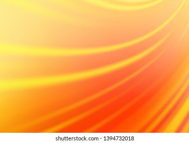 Light Yellow, Orange vector bokeh pattern. Colorful illustration in abstract style with gradient. The background for your creative designs.