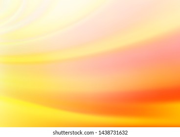 Light Yellow, Orange vector bokeh template. A completely new color illustration in a bokeh style. Brand new design for your business.