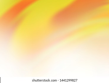 Light Yellow, Orange vector bokeh and colorful pattern. A completely new color illustration in a bokeh style. The best blurred design for your business.