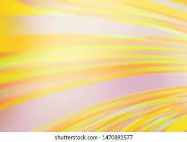 Light Yellow, Orange vector bokeh and colorful pattern. Creative illustration in halftone style with gradient. Brand new design for your business.
