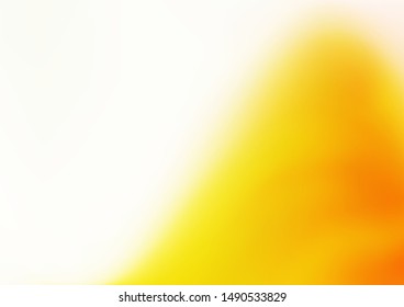 Light Yellow, Orange vector bokeh pattern. A vague abstract illustration with gradient. Brand new design for your business.