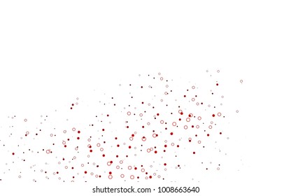 Light Yellow, Orange vector  cover with spots. Blurred decorative design in abstract style with bubbles. Completely new template for your brand book.