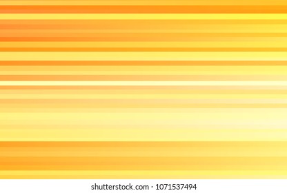 Light Yellow, Orange vector cover with long lines. Modern geometrical abstract illustration with staves. The pattern can be used for websites.
