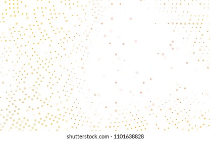 Light Yellow, Orange vector  cover with spots. Illustration with set of shining colorful abstract circles. Beautiful design for your business natural advert.