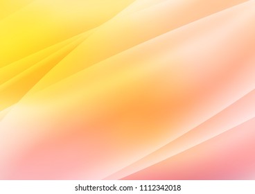 Light Yellow, Orange vector cover with long lines. Glitter abstract illustration with colored sticks. Best design for your ad, poster, banner.