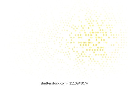 Light Yellow, Orange vector cover with small and big stars. Glitter abstract illustration with colored stars. The pattern can be used for new year ad, booklets.