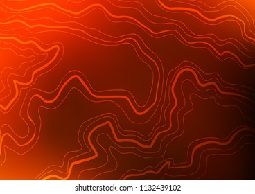 Light Yellow, Orange vector cover with long lines. Blurred decorative design in simple style with lines. The pattern can be used for busines ad, booklets, leaflets