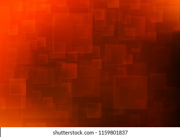 Light Yellow, Orange vector cover in polygonal style. Decorative design in abstract style with rectangles. The template can be used as a background.