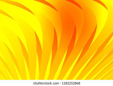 Light Yellow, Orange vector cover with long lines. Modern geometrical abstract illustration with staves. The pattern can be used as ads, poster, banner for commercial.