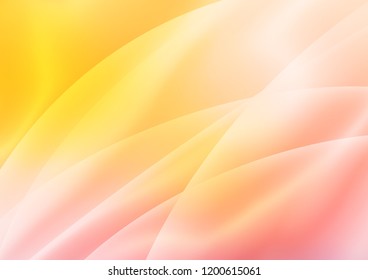 Light Yellow, Orange vector cover with long lines. Shining colored illustration with narrow lines. The pattern can be used for busines ad, booklets, leaflets