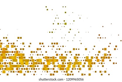 Light Yellow, Orange vector cover in polygonal style. Abstract gradient illustration with rectangles. The template can be used as a background.