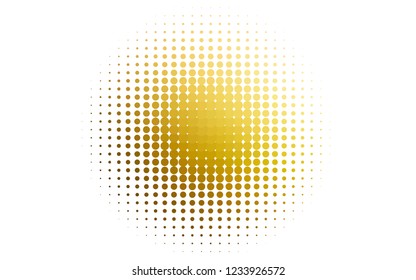 Light Yellow, Orange vector cover with spots. Illustration with set of shining colorful abstract circles. Pattern for ads, leaflets.
