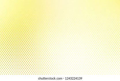 Light Yellow, Orange vector cover with spots. Blurred decorative design in abstract style with bubbles. Template for your brand book.