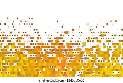 Light Yellow, Orange vector cover in polygonal style. Abstract gradient illustration with rectangles. Smart design for your business advert.