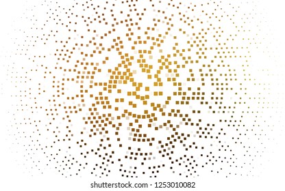 Light Yellow, Orange vector cover in polygonal style. Modern abstract illustration with colorful rectangles. Smart design for your business advert.