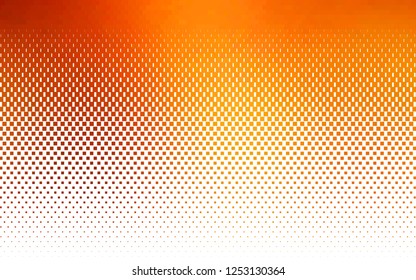 Light Yellow, Orange vector cover in polygonal style. Glitter abstract illustration with rectangular shapes. Modern template for your landing page.