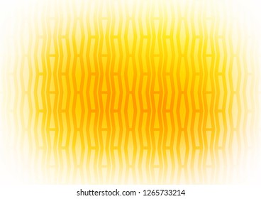 Light Yellow, Orange vector cover with long lines. Modern geometrical abstract illustration with staves. Best design for your ad, poster, banner.