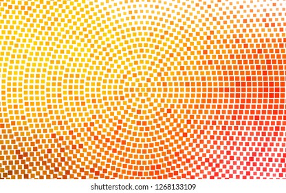 Light Yellow, Orange vector cover in polygonal style. Glitter abstract illustration with rectangular shapes. Pattern for busines ad, booklets, leaflets