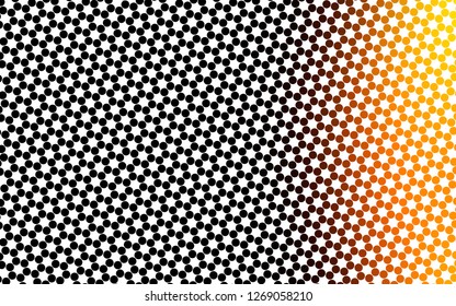 Light Yellow, Orange vector cover with spots. Modern abstract illustration with colorful water drops. Pattern for beautiful websites.