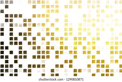 Light Yellow, Orange vector cover in polygonal style. Beautiful illustration with rectangles and squares. Pattern for busines ad, booklets, leaflets