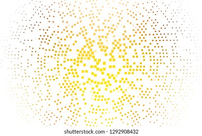 Light Yellow, Orange vector cover in polygonal style. Rectangles on abstract background with colorful gradient. Pattern for commercials.