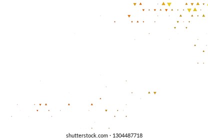 Light Yellow, Orange vector cover in polygonal style. Illustration with set of colorful triangles. Pattern for busines ad, booklets, leaflets