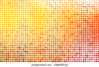 Light Yellow, Orange vector cover in polygonal style. Illustration with set of colorful rectangles. Pattern for commercials.