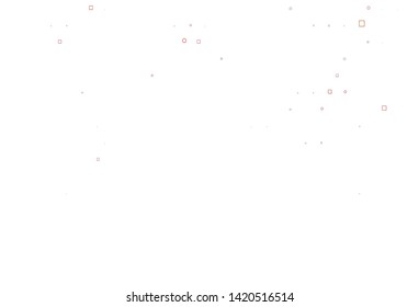 Light Yellow, Orange vector cover with circles, cubes. Colorful illustration with circles, squares in nature style. Pattern for beautiful websites.