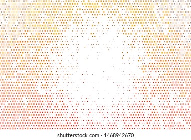 Light Yellow, Orange vector cover in polygonal style. Modern abstract illustration with colorful rectangles. Pattern can be used for websites.