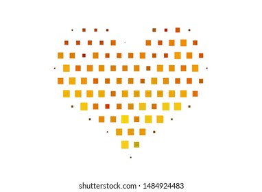 Light Yellow, Orange vector cover in polygonal style. Rectangles on abstract background with colorful gradient. Modern template for your landing page.