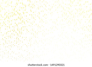 Light Yellow, Orange vector cover with spots. Glitter abstract illustration with blurred drops of rain. Pattern for ads, leaflets.