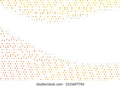 Light Yellow, Orange vector cover with polygonal style. Rectangles on abstract background with colorful gradient. Best design for your ad, poster, banner.