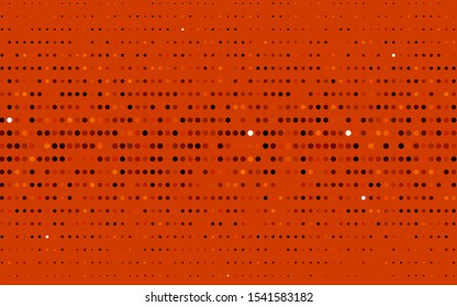 Light Yellow, Orange vector cover with spots. Illustration with set of shining colorful abstract circles. Pattern for beautiful websites.