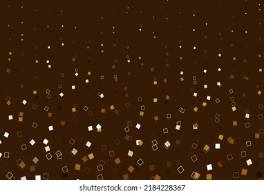 Hellgelbe, orangefarbene Vektorgrafik mit polygonalem Stil. Dekoratives Design im abstrakten Stil mit Rechtecken. Kluges Design für Ihre Unternehmenswerbung.