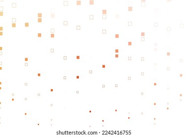 Light Yellow, Orange vector cover with polygonal style. Decorative design in abstract style with rectangles. Best design for your ad, poster, banner.