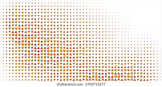 Hellgelb, orangefarbene Vektorabdeckung im polygonalen Stil. Illustration mit bunten Dreiecken. Vorlage für Hintergrundbilder.