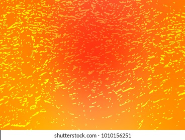 Light Yellow, Orange vector doodle blurred template. Modern geometrical abstract illustration with doodles. The pattern can be used for wallpapers and coloring books.