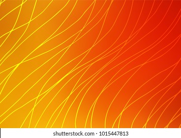 Light Yellow, Orange vector doodle blurred pattern. 