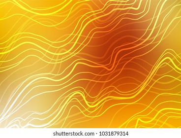 Light Yellow, Orange vector doodle blurred texture. Doodles on blurred abstract background with gradient. The pattern can be used for heads of websites and designs.