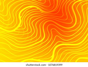 Light Yellow, Orange vector doodle blurred background. Shining colored illustration with doodles in Zen tangle style. The template can be used as a background for cell phones.