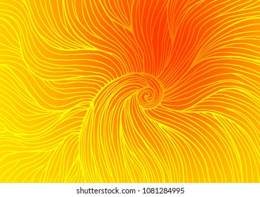 Light Yellow, Orange vector doodle blurred template. An elegant bright illustration with lines in Natural style. The textured pattern can be used for website.