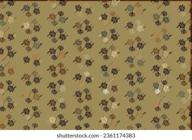 Light Yellow, Orange vector doodle texture. Brand new colorful illustration in modern style with leaves. Pattern for brand book.