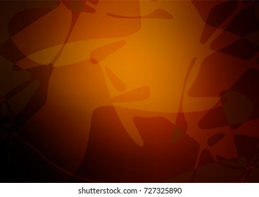 Light yellow, orange vector doodle bright layout. A completely new color illustration in doodle style drawn by child. The completely new template can be used for your brand book.