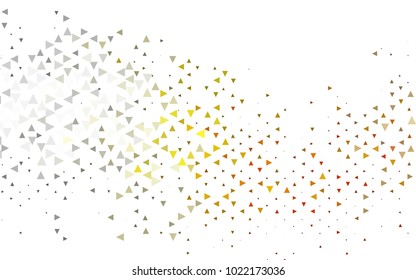 Light Yellow, Orange vector geometric simple minimalistic background, which consist of triangles on white background. Triangular pattern with gradient for your business design. 