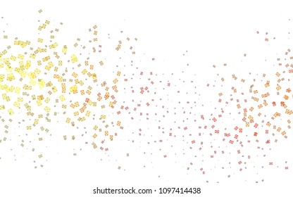 Light Yellow, Orange vector geometric simple minimalistic background, which consist of triangles on white background. Triangular pattern with gradient for your business design. 
