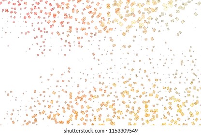 Light Yellow, Orange vector geometric simple minimalistic background, which consist of triangles on white background. Triangular pattern with gradient for your business design. 