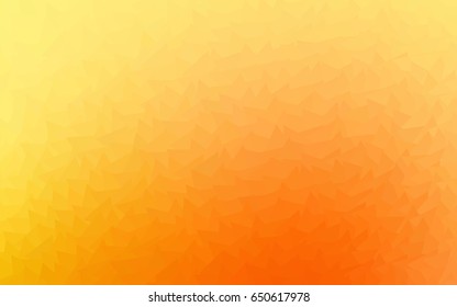 Light Yellow, Orange vector geometric simple minimalistic background, which consist of triangles on white background. Triangular pattern with gradient for your business design. 