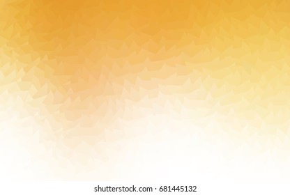 Light Yellow, Orange vector geometric simple minimalistic background, which consist of triangles on white background. Triangular pattern with gradient for your business design. 